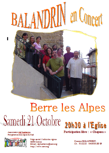 Le groupe vocal Balandrin