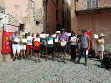 Diplòma de participacion balhat ai participants