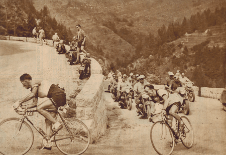 Tour 1950 Bobet et Robic dans le Castillon